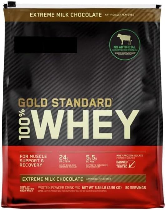 100% Whey Protein Powder, Extreme Milk Chocolate, 5.64 lb X53316