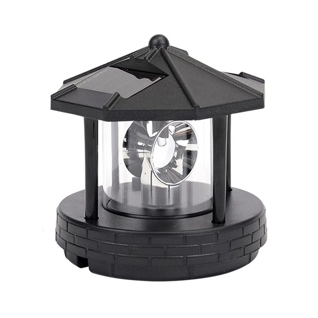 2 Pieces Solar Powered Lighthouse Shape Light R545