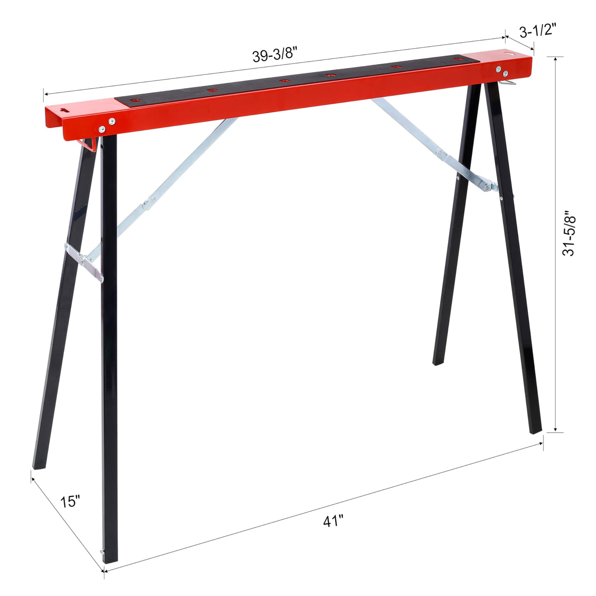 Black and Yellow Steel Folding Sawhorse Set 2-Pack B212