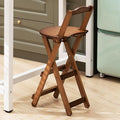 Bamboo Folding Stool with Backrest S9541