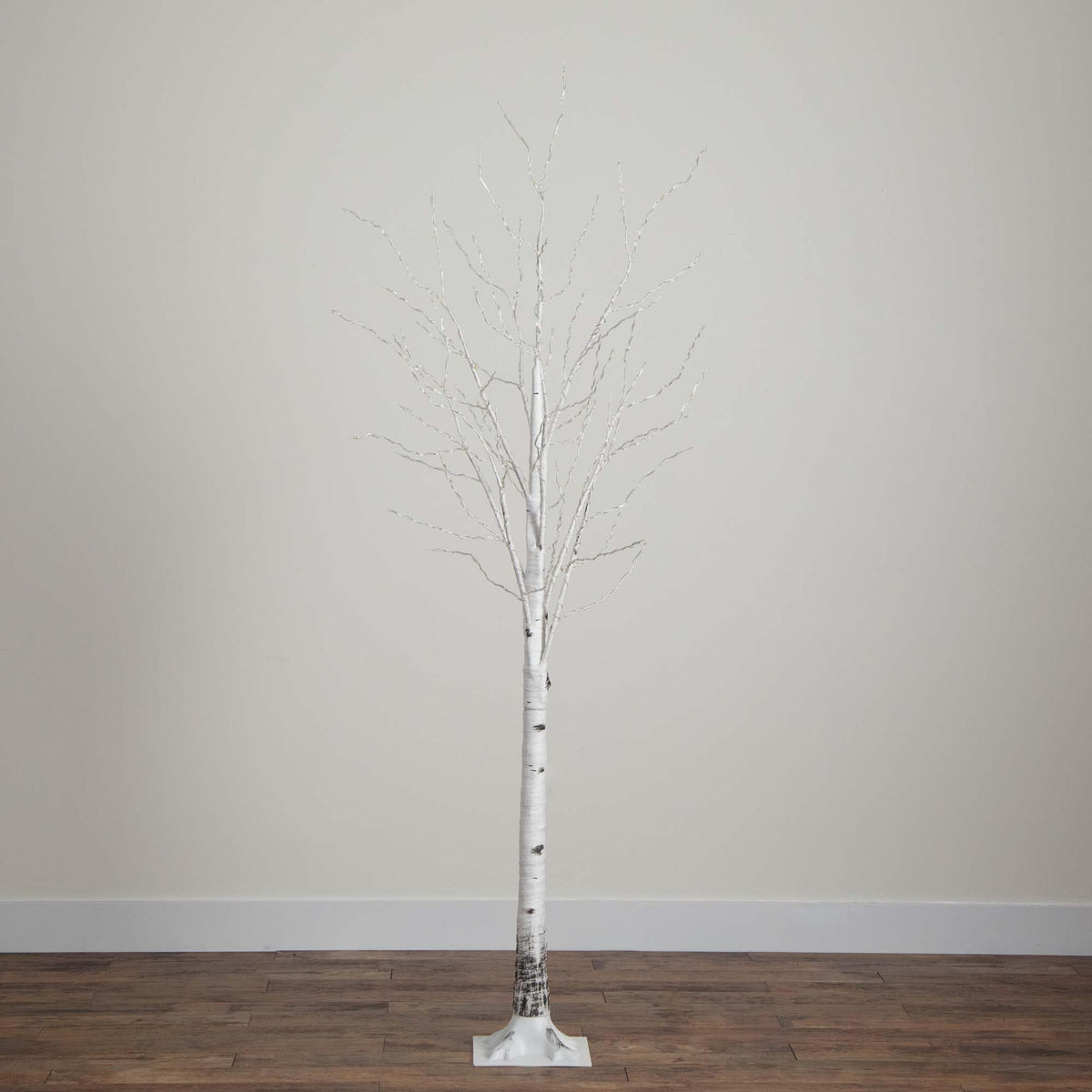 7-FT Pre-lit Artificial White Birch Tree with LED Lights U369