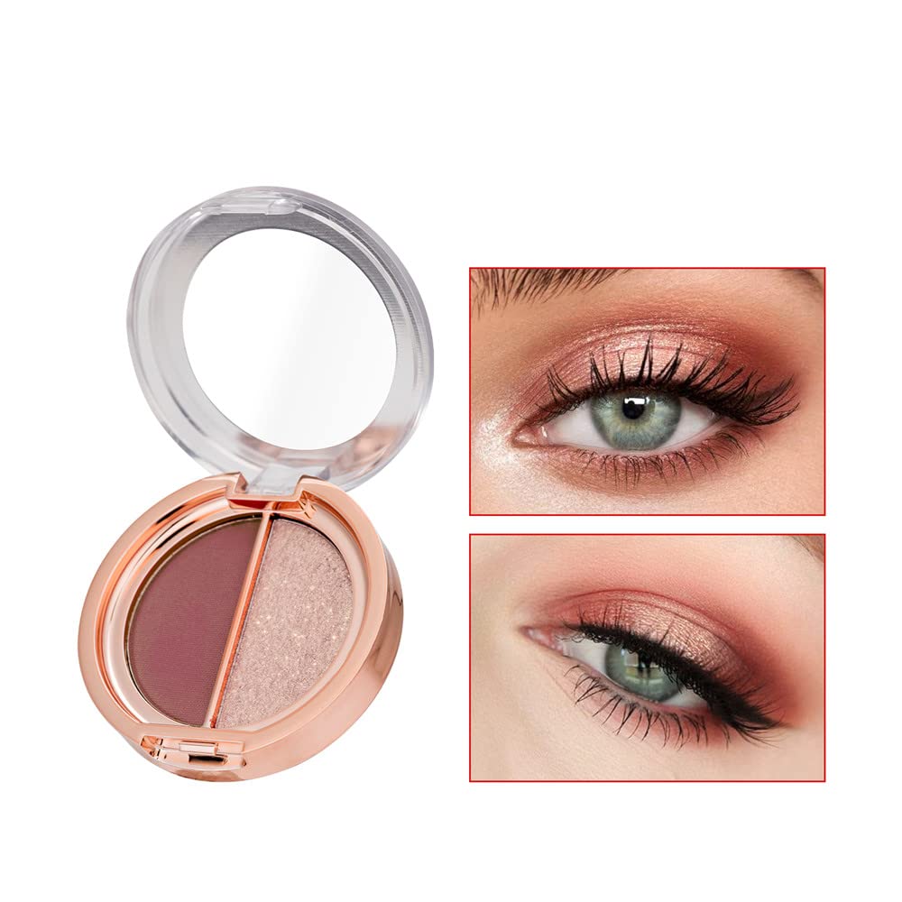 Double Color Matte Shimmer Metal Eye Shadow Powder R490