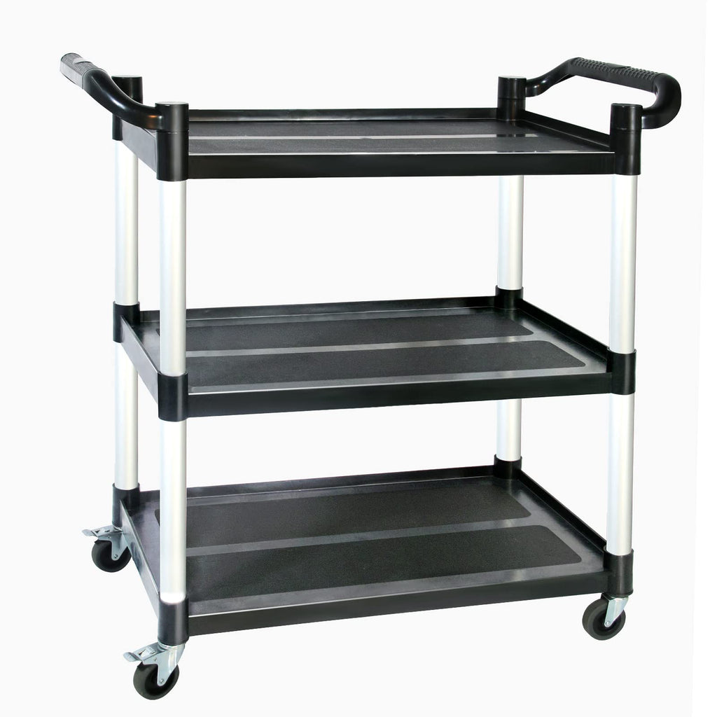 3-Tier Rolling Utility Cart with Lockable Wheels W98446