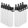 22 oz Stainless Steel Insulated Water Bottles with Straw 8 Pack E592