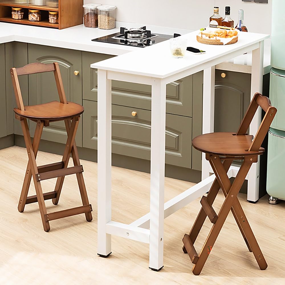 Bamboo Folding Stool with Backrest S9541