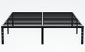 18 Inch Queen Size Metal Platform Bed Frame with Underbed Storage A40526