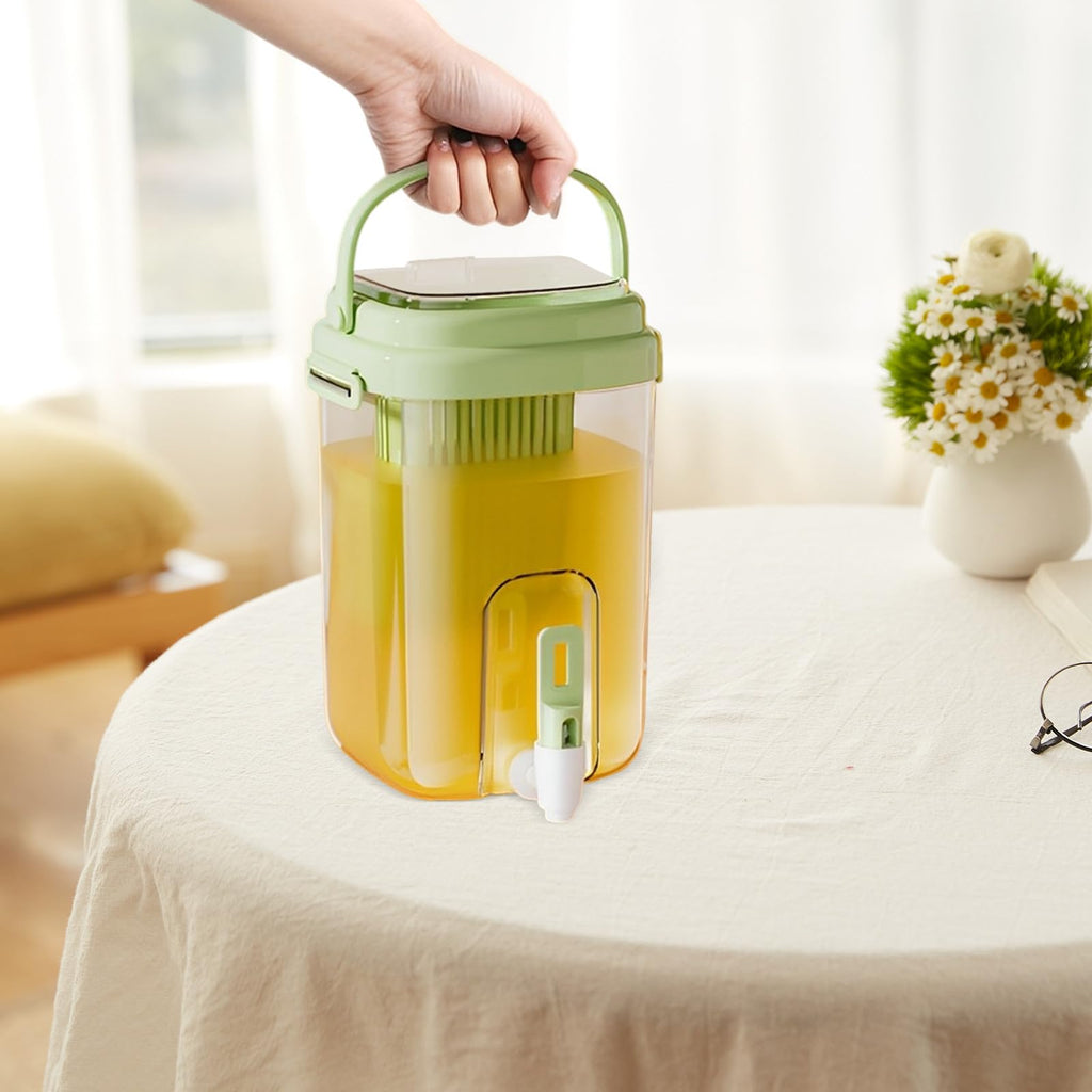 Green 2L Drink Dispenser with Faucet E783