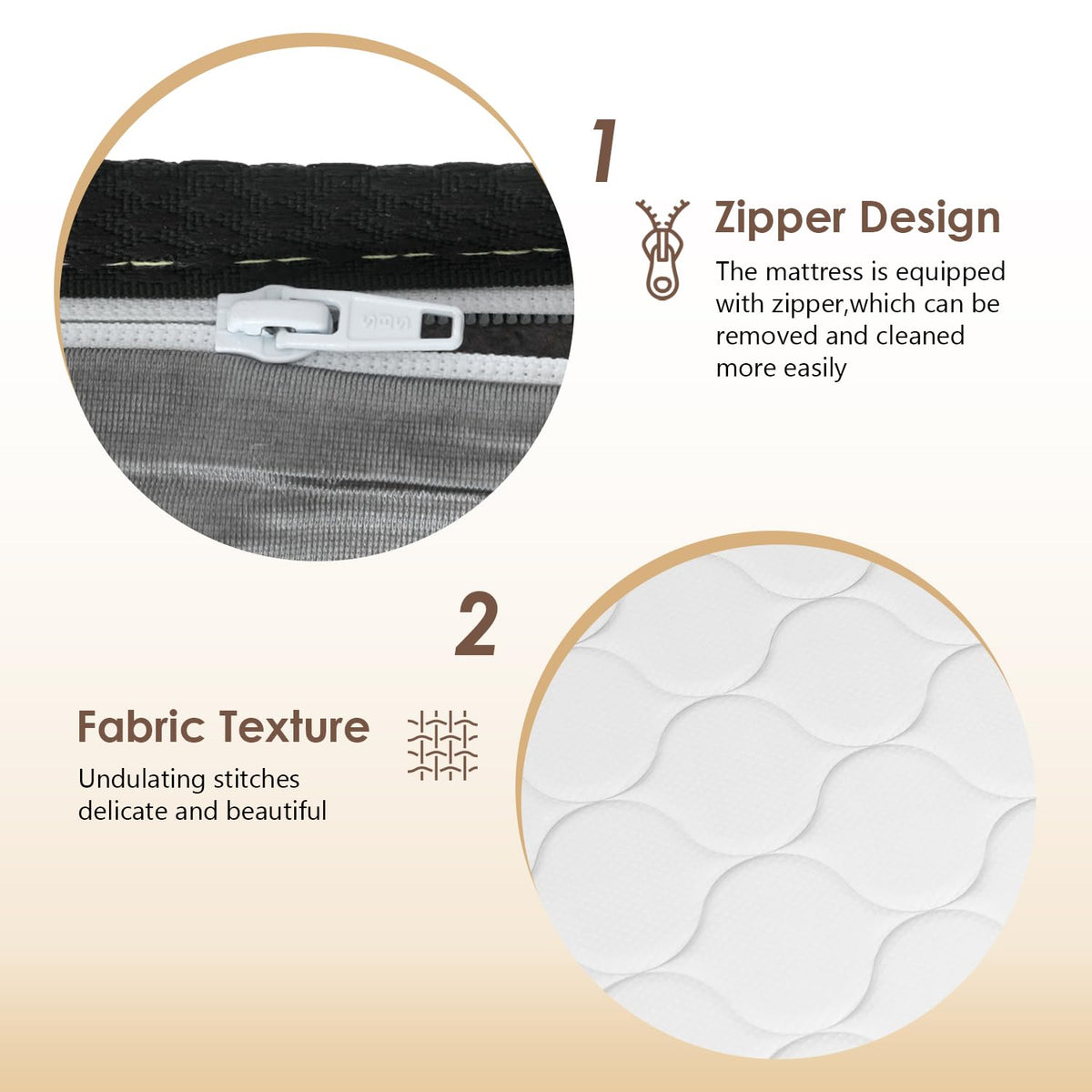 6 Inch Twin Medium Firm Hybrid Mattress T88892