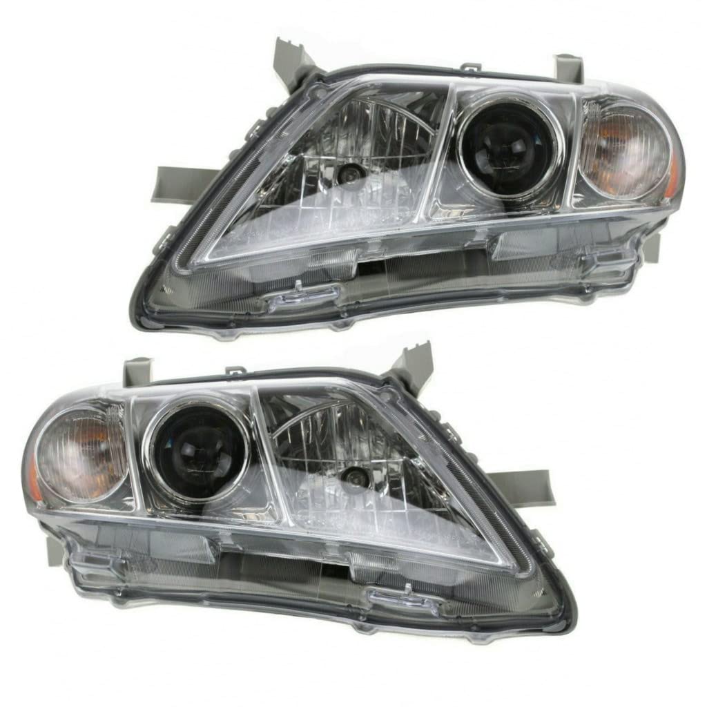 Toyota Camry 2007 2008 2009 Headlight Lens and Housing Driver and Passenger Side Pair M66279