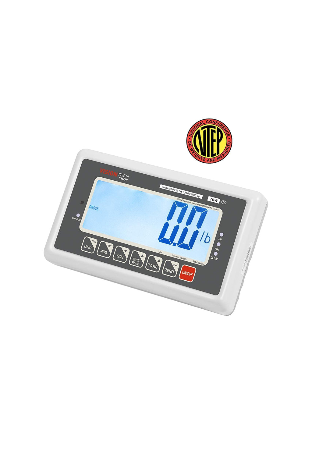 500lb Capacity Lb/Kg Switchable Bench Scale S216437