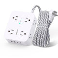 Surge Protector Power Strip 5 Ft Braided Extension Cord M5969