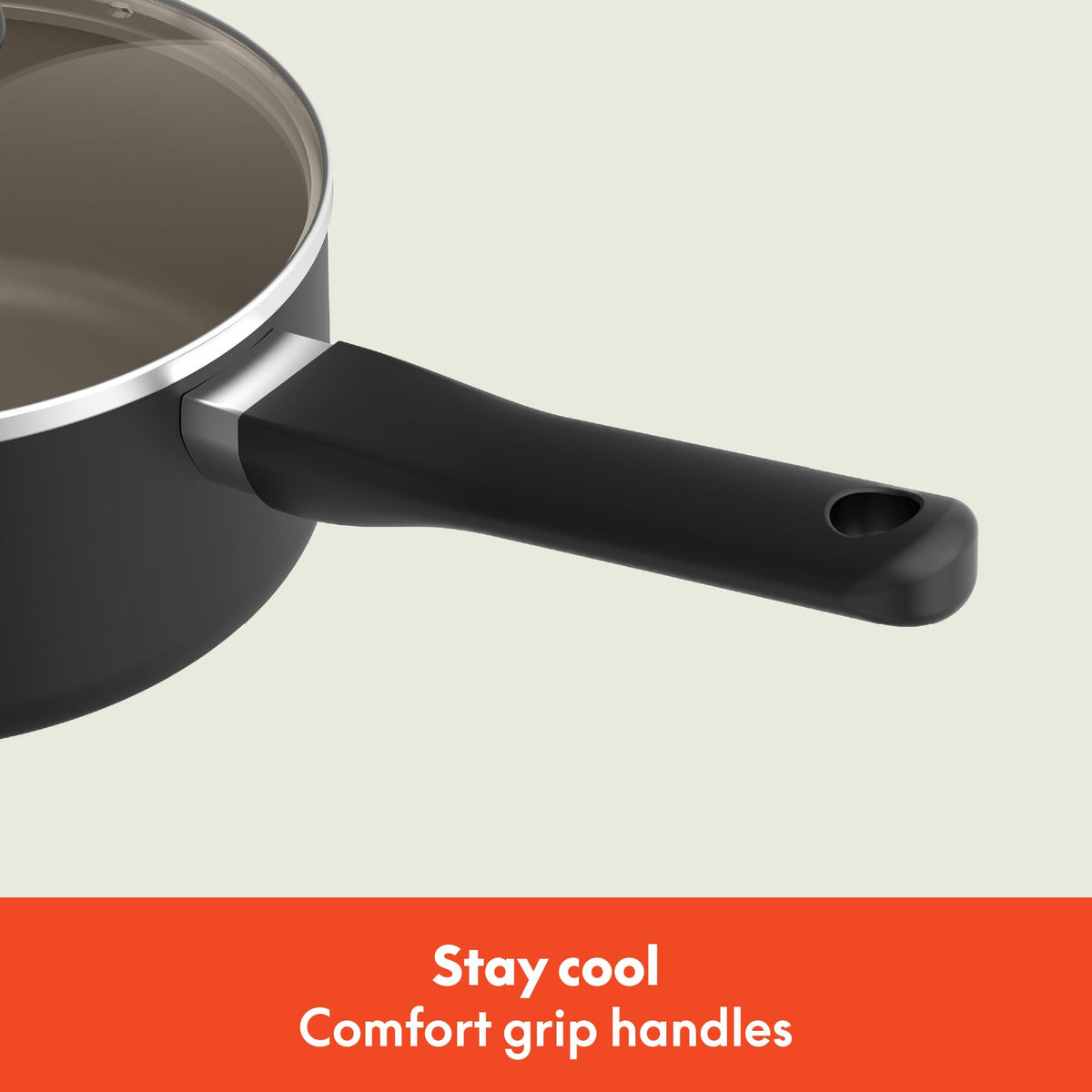 12 Piece Ceramic Nonstick Cookware Set Black B971