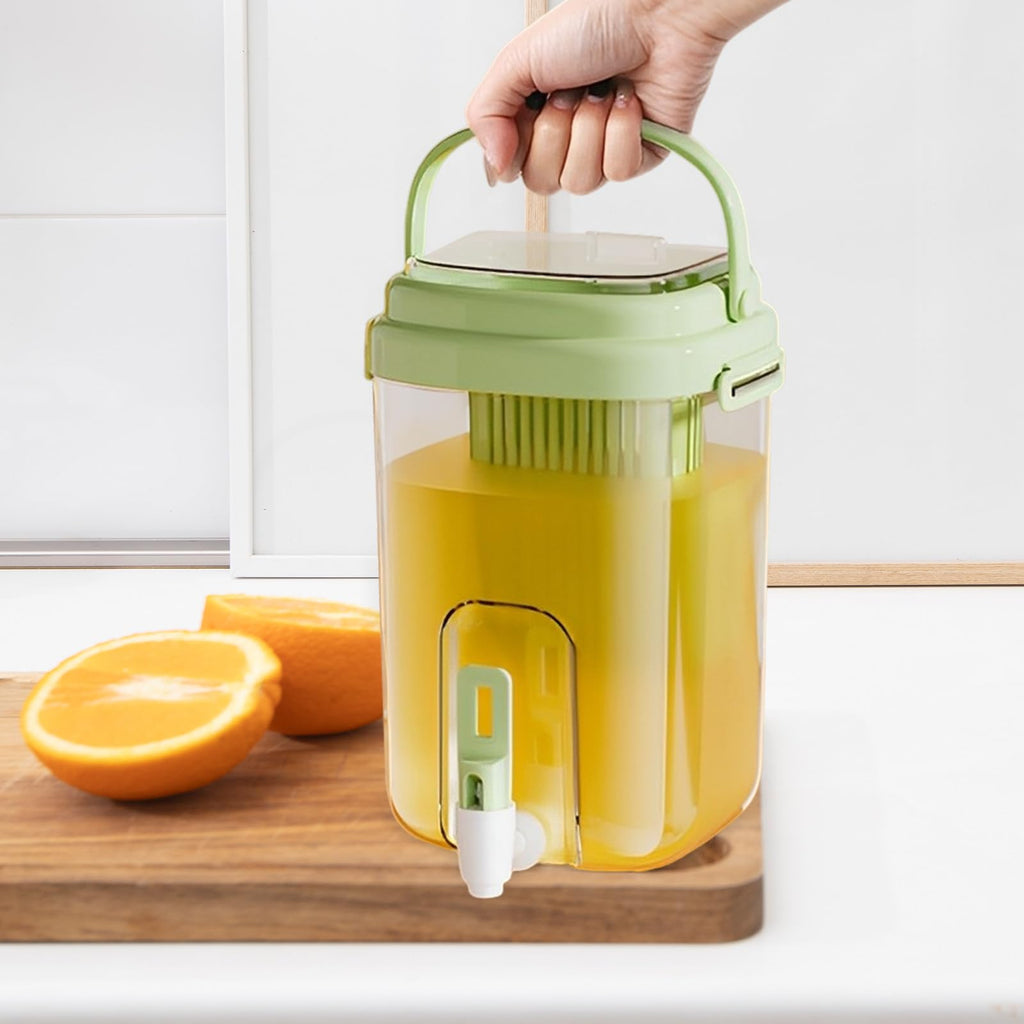 Green 2L Drink Dispenser with Faucet E783