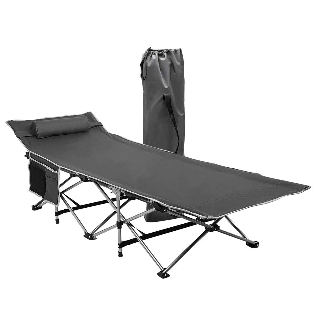 Folding Lightweight Portable Heavy Duty Travel Cot with Large Pocket N114263
