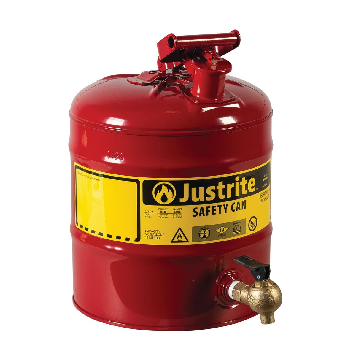 Galvanized Steel Laboratory Safety Can U8591