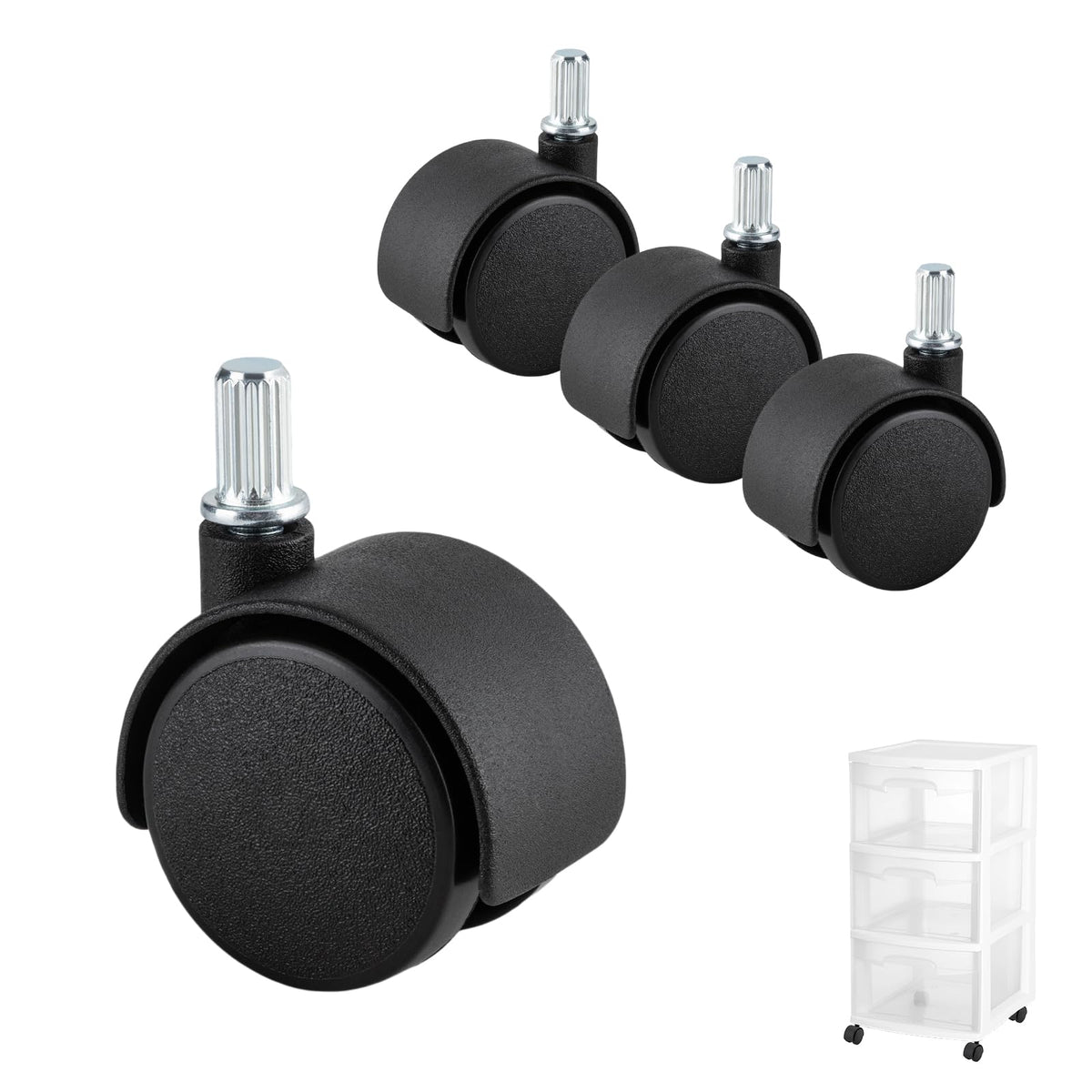 Swivel Caster Wheels 4-Pack Z628461