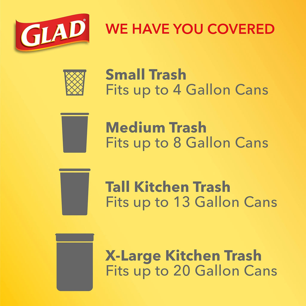 13 Gal Unscented Tall Kitchen Trash Bags 90 Ct J7819