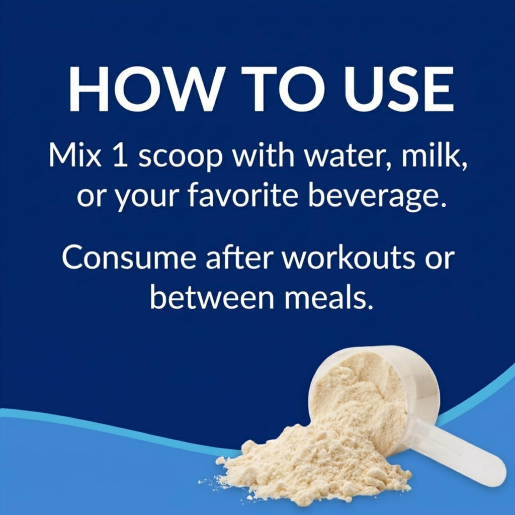 Whey Protein Isolate Powder, French Vanilla, 5 lb B98891
