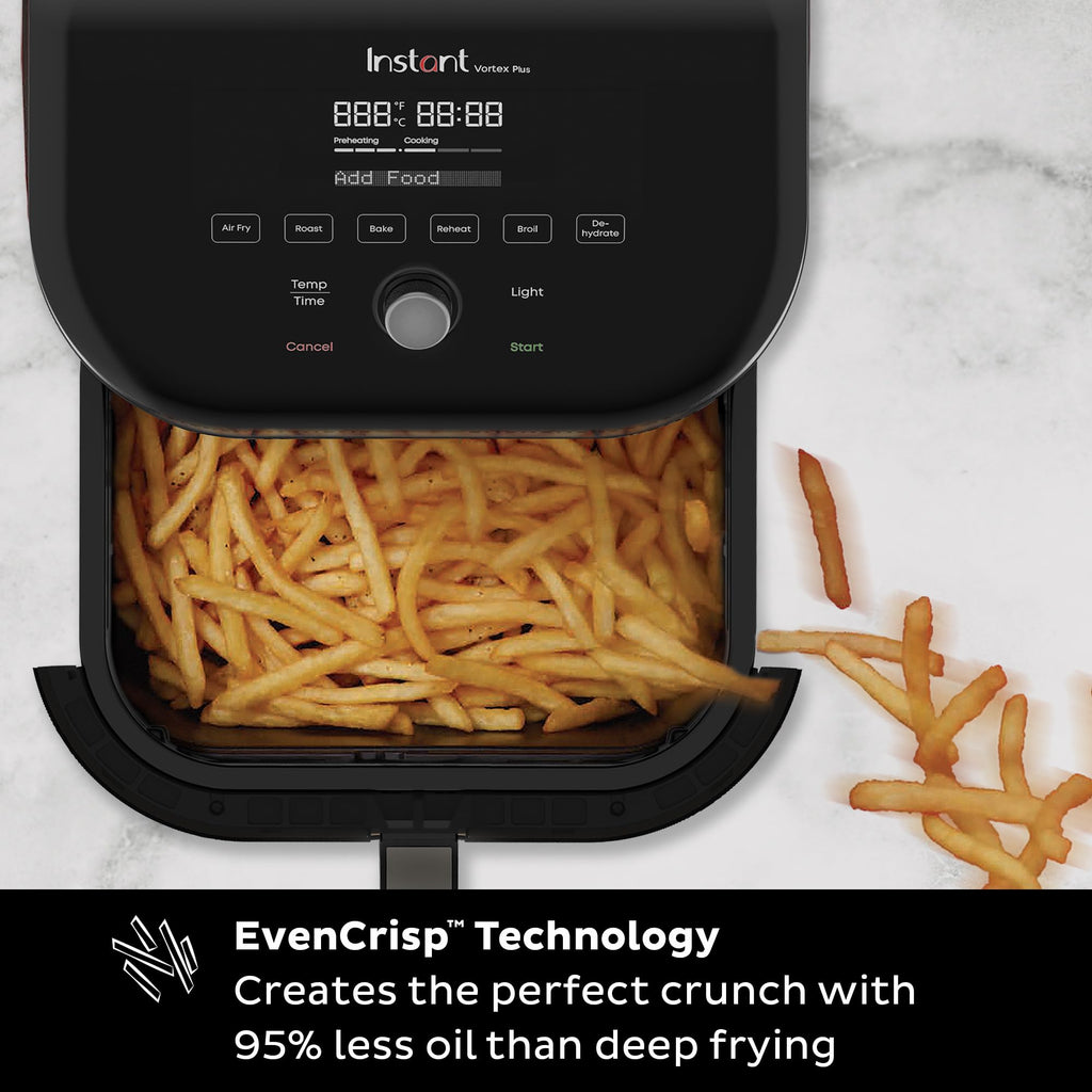 6 Qt 6-in-1 Air Fryer, Black T900520