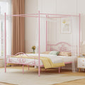 Full Size Canopy Bed Frame with 4 Posters O555
