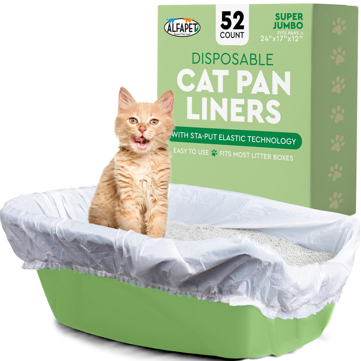 Heavy Duty 52 Pack Litter Box Liners F750