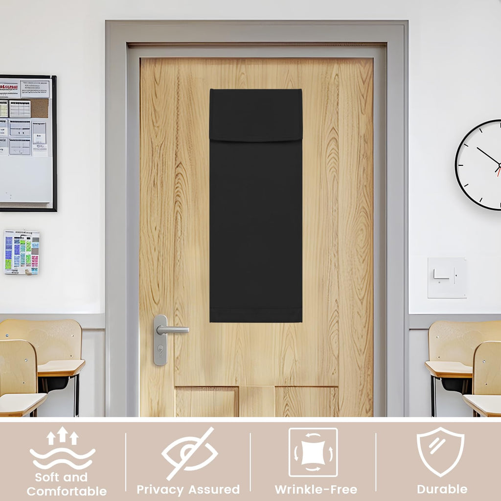 Black Classroom Door Window Cover R416665