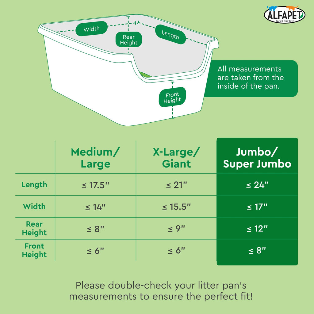 Heavy Duty 52 Pack Litter Box Liners F750