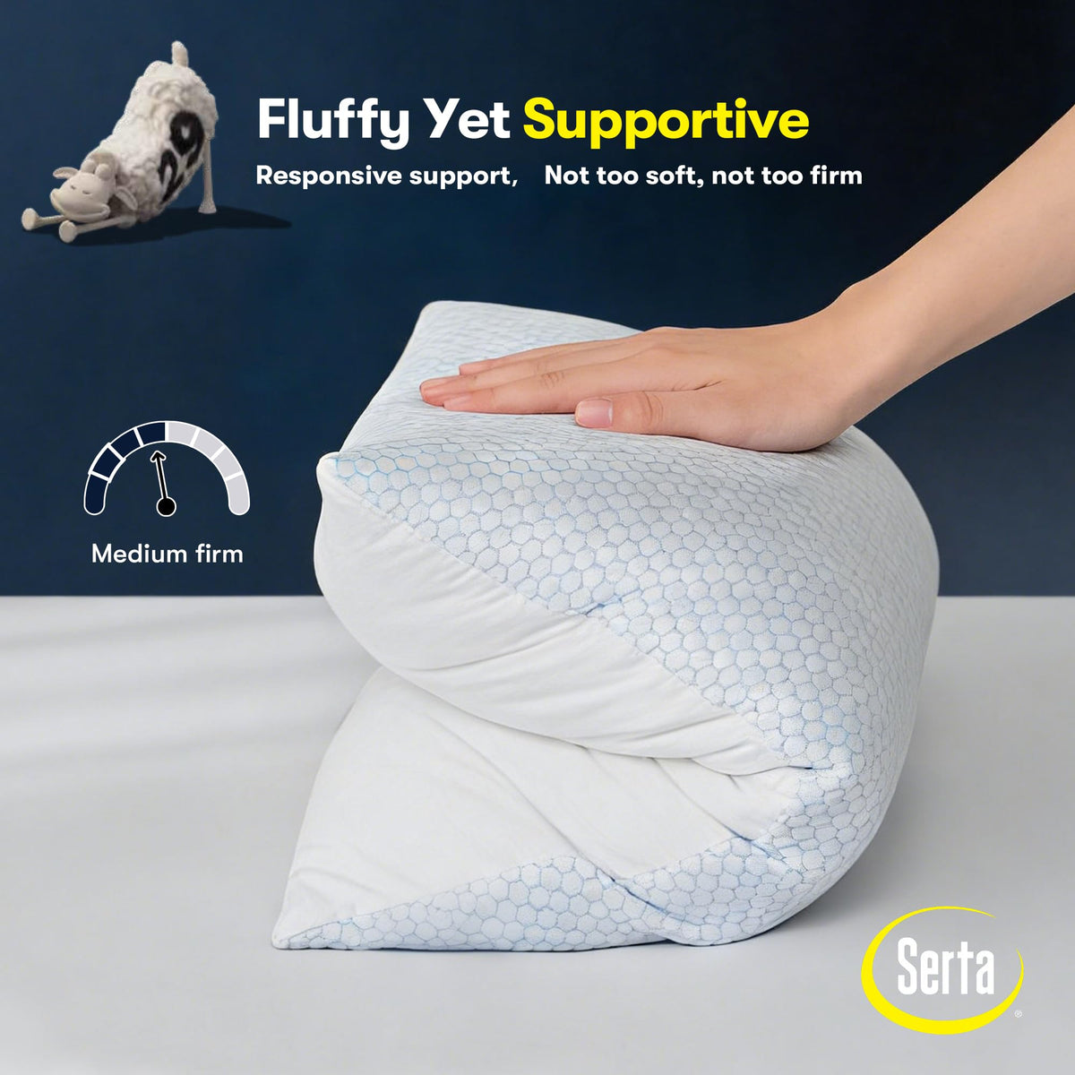 Queen Size Down Alternative Pillows Set of 2 J406437