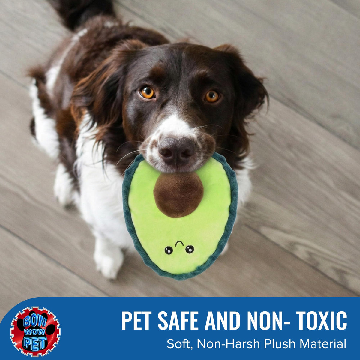 Avocado Plush Dog & Cat Toy with Squeaker U6501