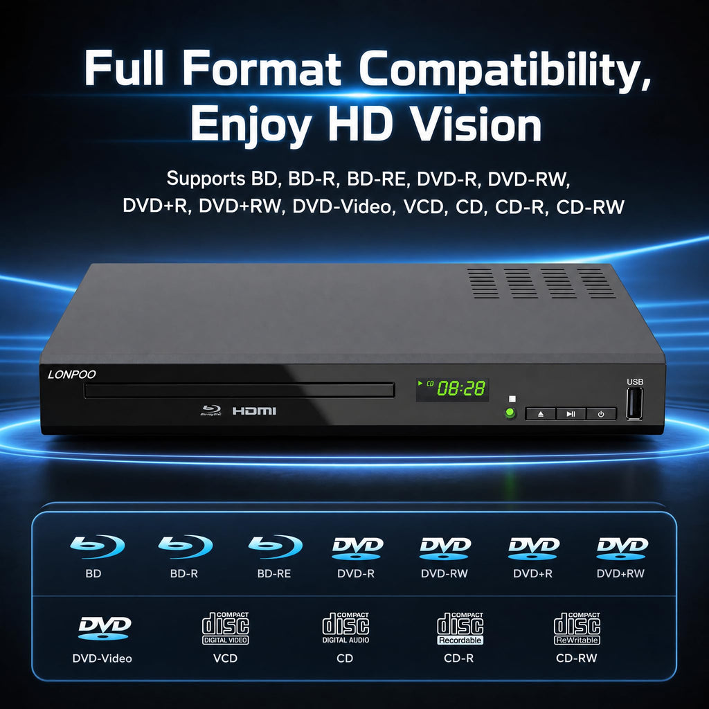 Full HD DVD Player HDMI with Dolby Digital TrueHD/DTS A1680