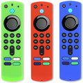 Silicone Remote Covers 3pcs Glow Green Blue Red A376001