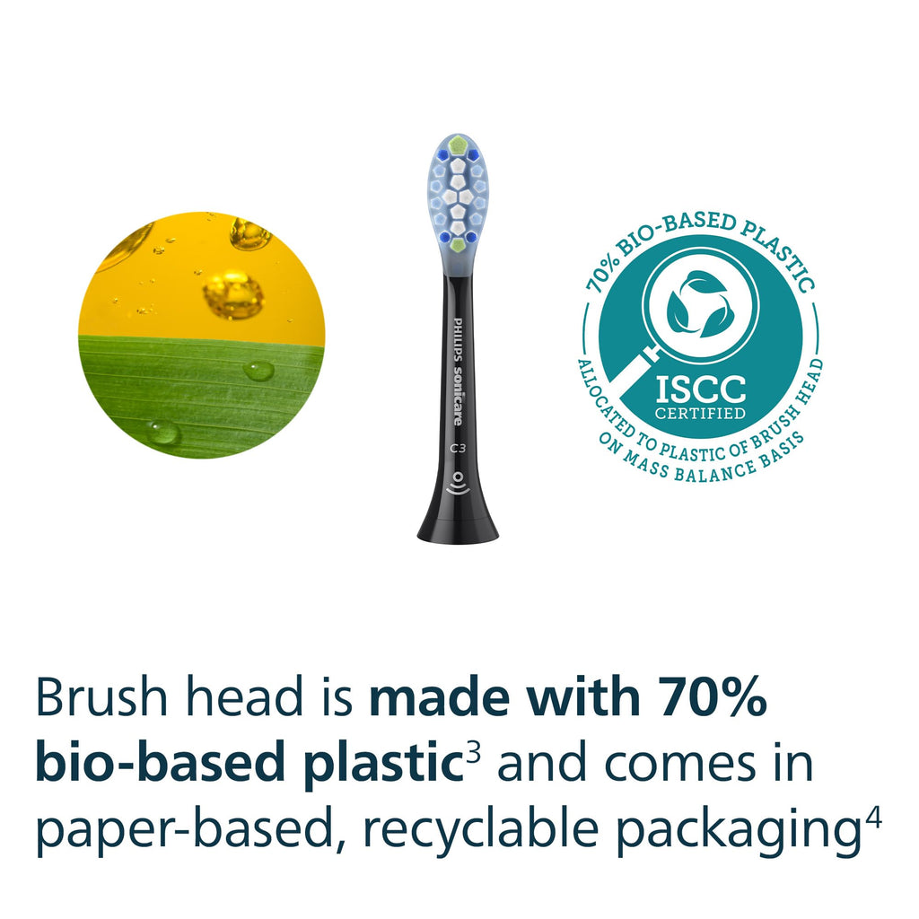 Black 2 Pack Replacement Electric Toothbrush Heads H669265