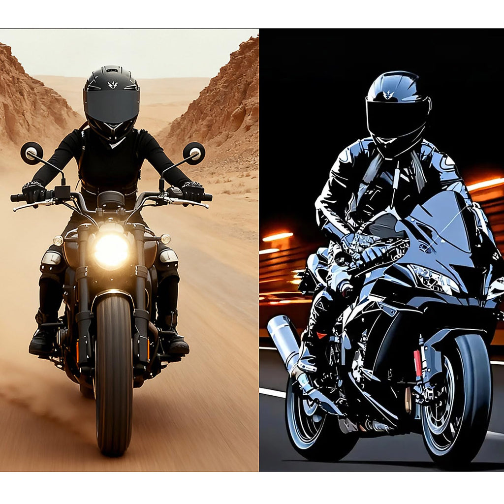 Motorcycle Full Face Helmet with Dual Visor Z39759