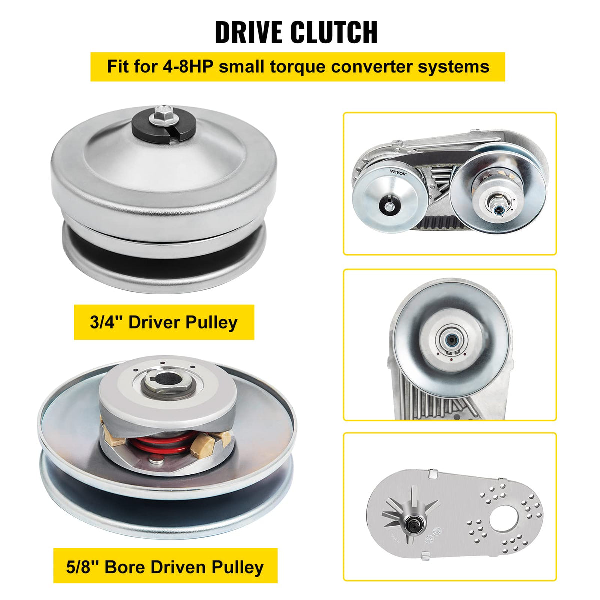 Go Kart Clutch 212CC 30 Series Mini Bike 10T #40 41 Chain and 12T #35 Replacement Set O254976