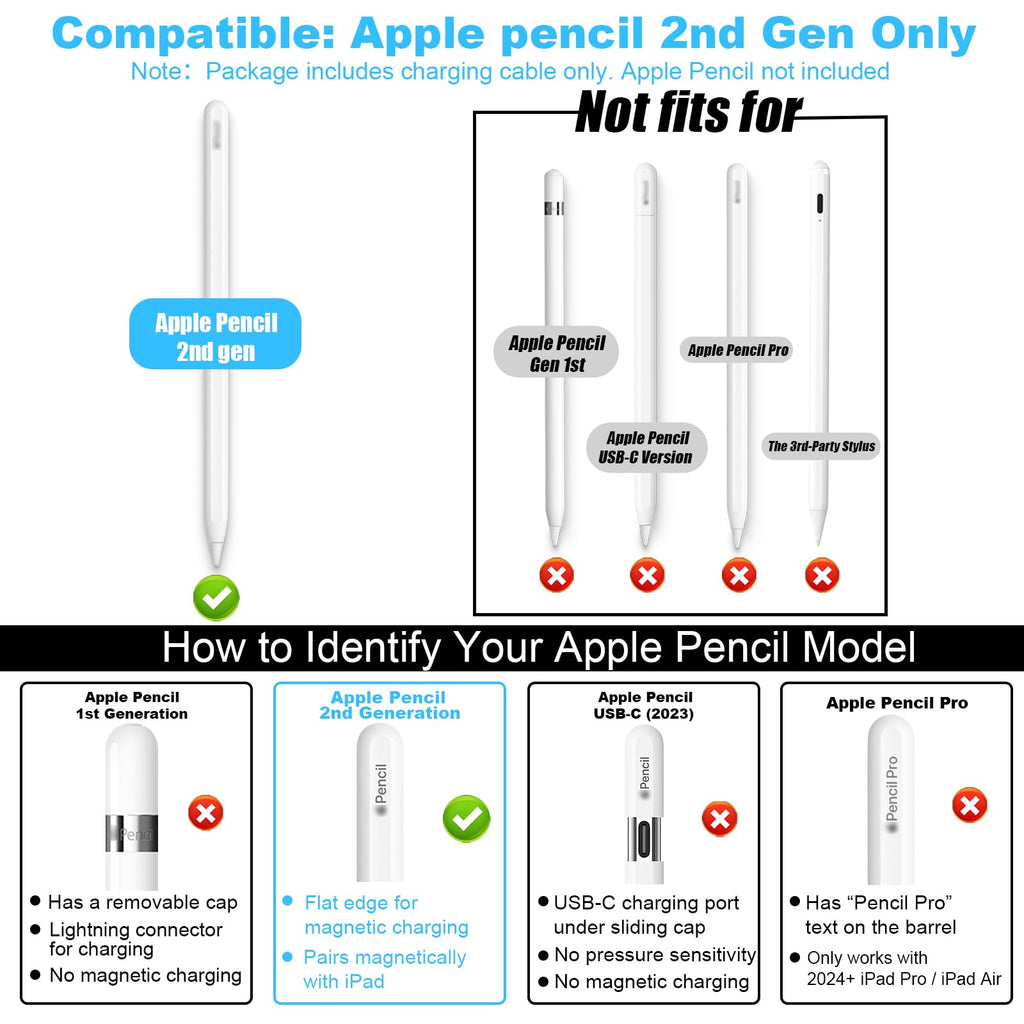 Magnetic USB Charger for Apple Pencil 2nd Generation Q2999