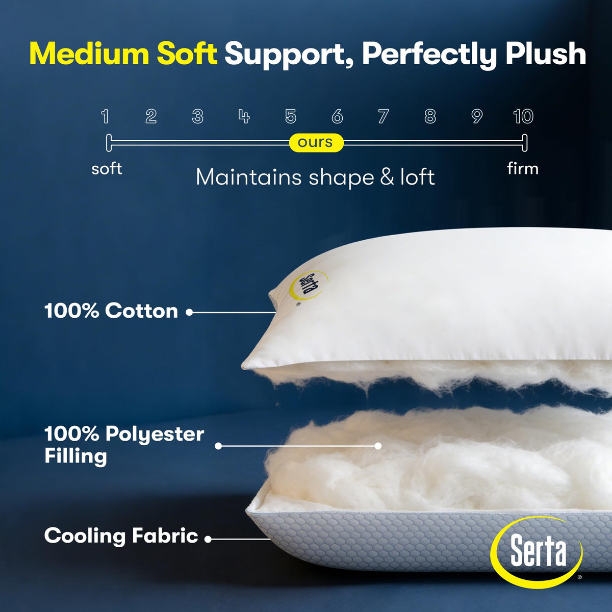 Queen Size Down Alternative Pillows Set of 2 J406437