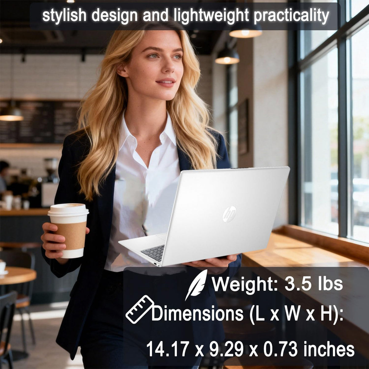 15.6" FHD Laptop with Fingerprint Reader, Intel Core i3, 8GB RAM, 256GB SSD G56498
