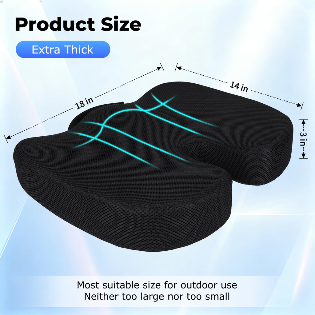 Breathable Mesh 18x14x3 inches Stadium Seat Cushions F85655