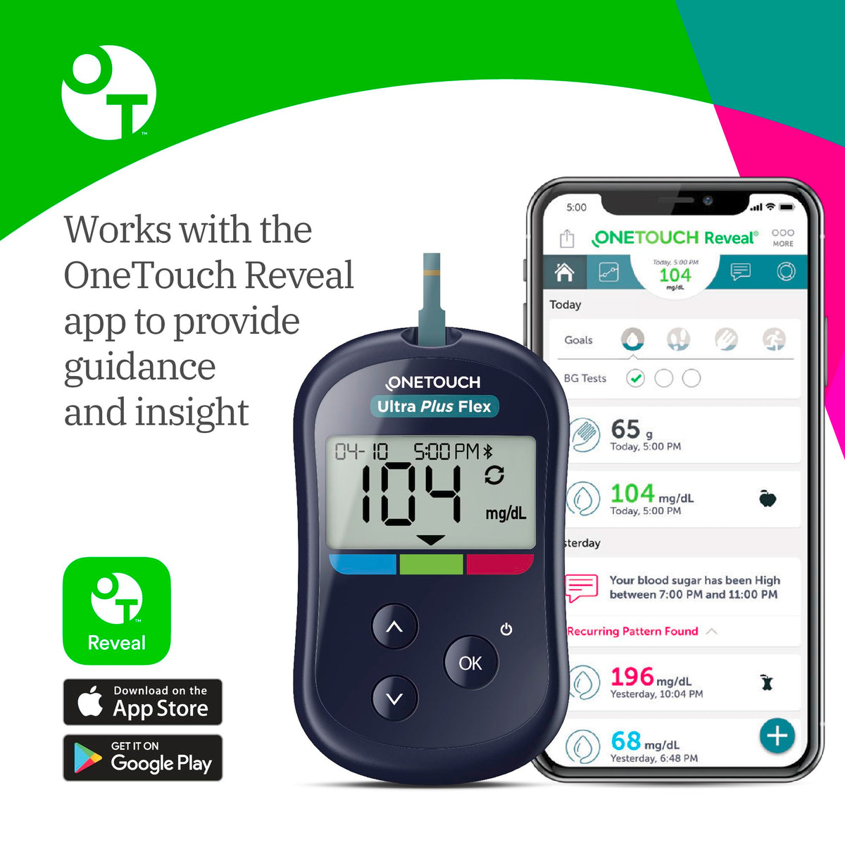 Blood Glucose Meter Kit with Lancing Device N24189