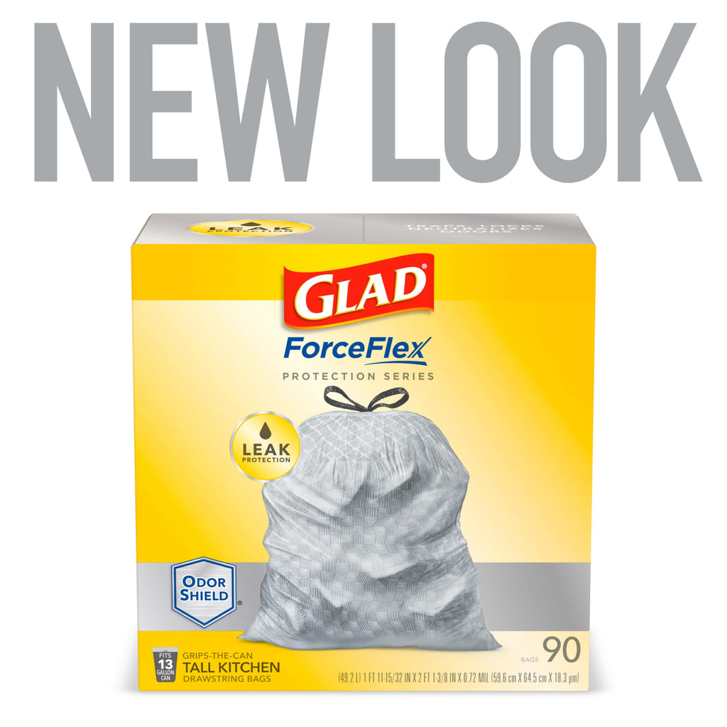 13 Gal Unscented Tall Kitchen Trash Bags 90 Ct J7819