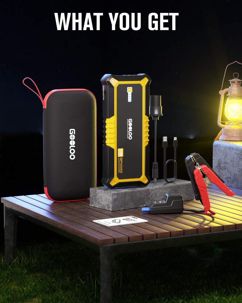 4000A 12V Portable Car Battery Jump Starter N970710