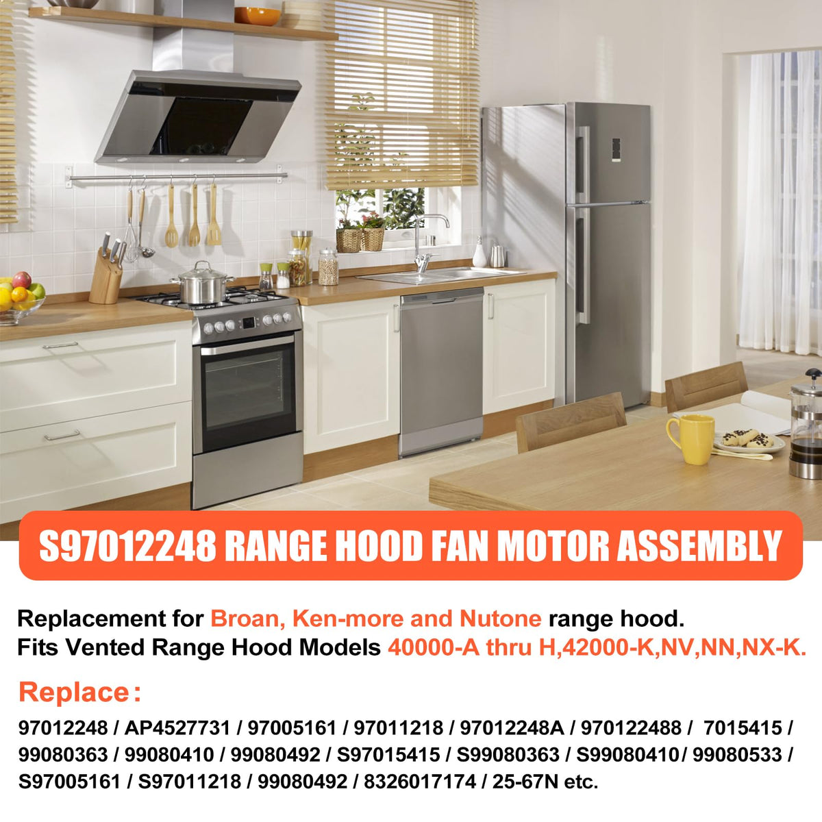 Range Hood Fan Motor K109