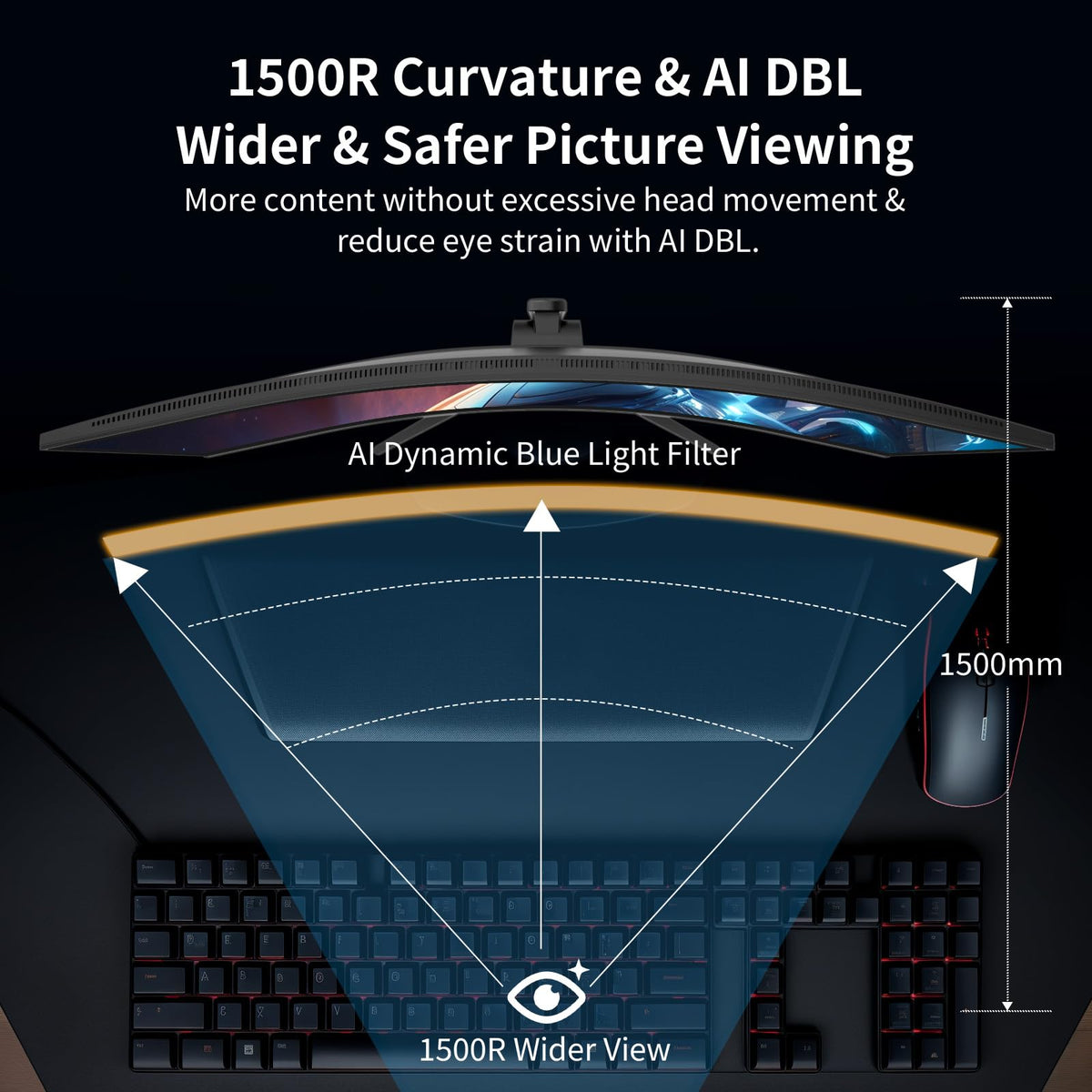 34-Inch Curved Ultrawide Gaming Monitor Y6953