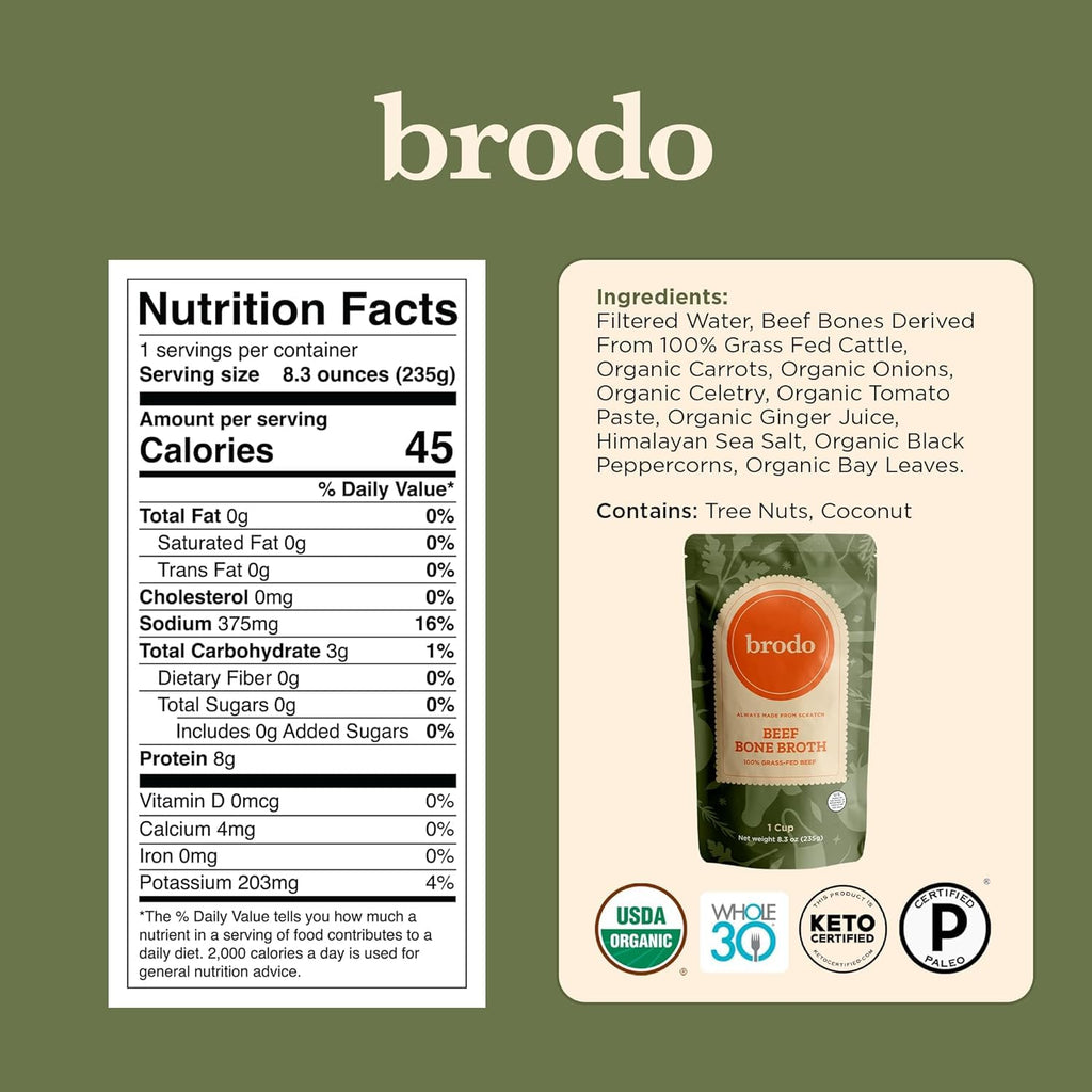 Bone Broth Single-Serve and 25 oz Classic Packs Z85303
