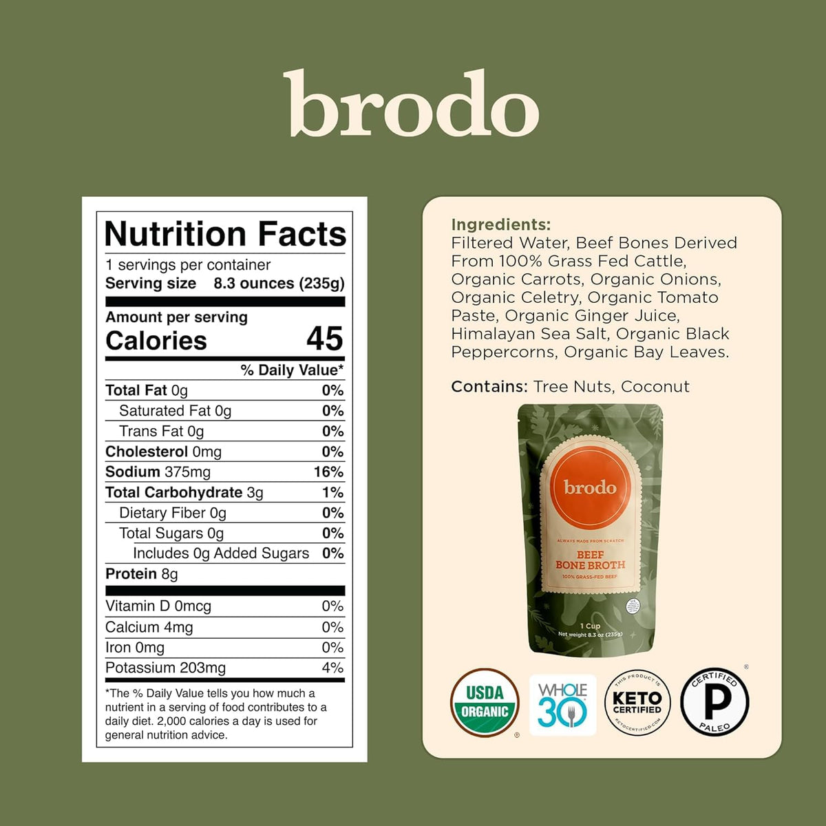 Bone Broth Single-Serve and 25 oz Classic Packs Z85303