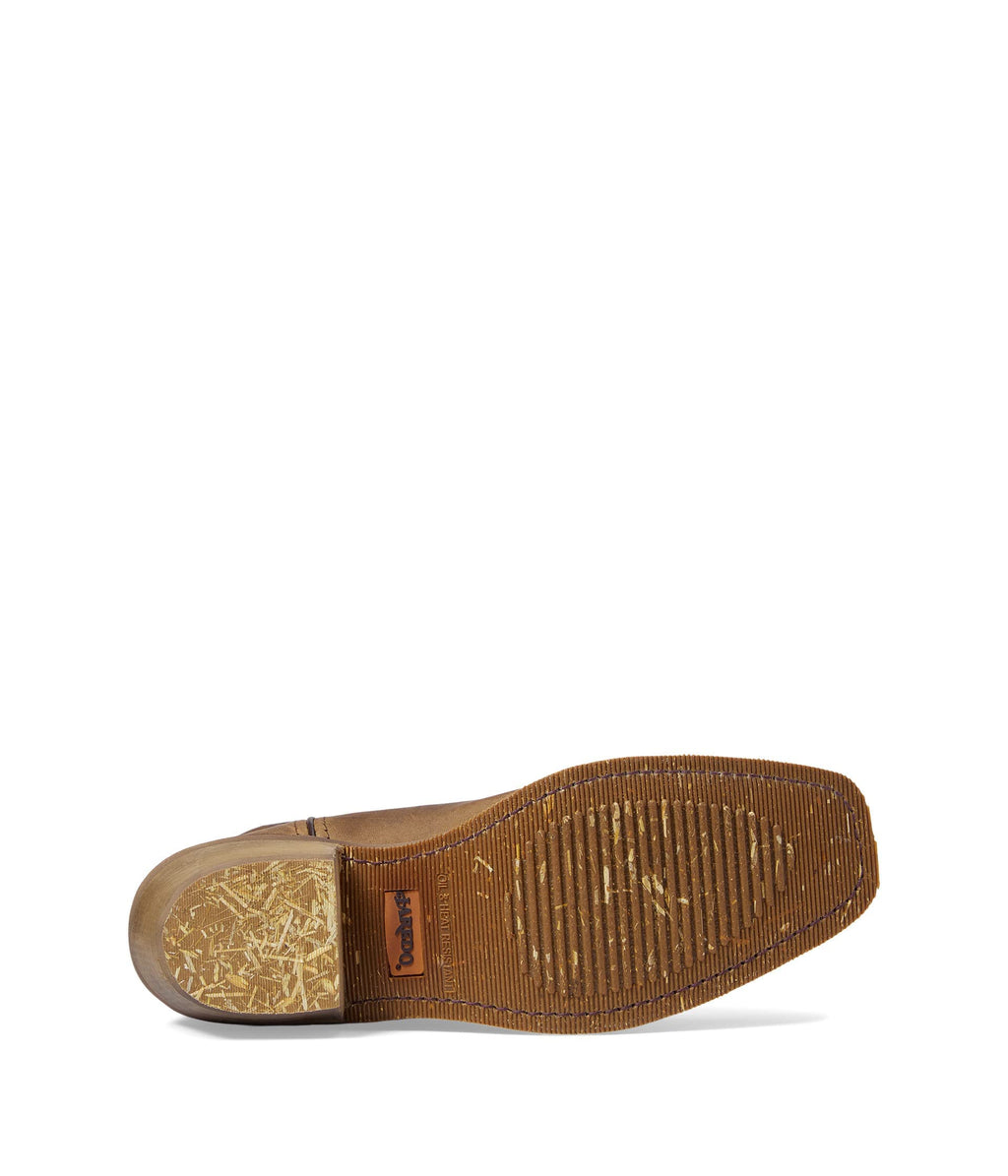 Brown Mid Calf Pull On Boots K5221