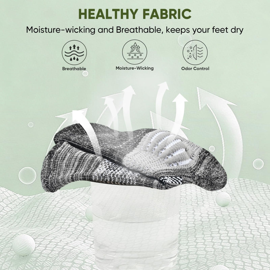 Compression Ankle Support Crew Socks 3 Pairs G495976