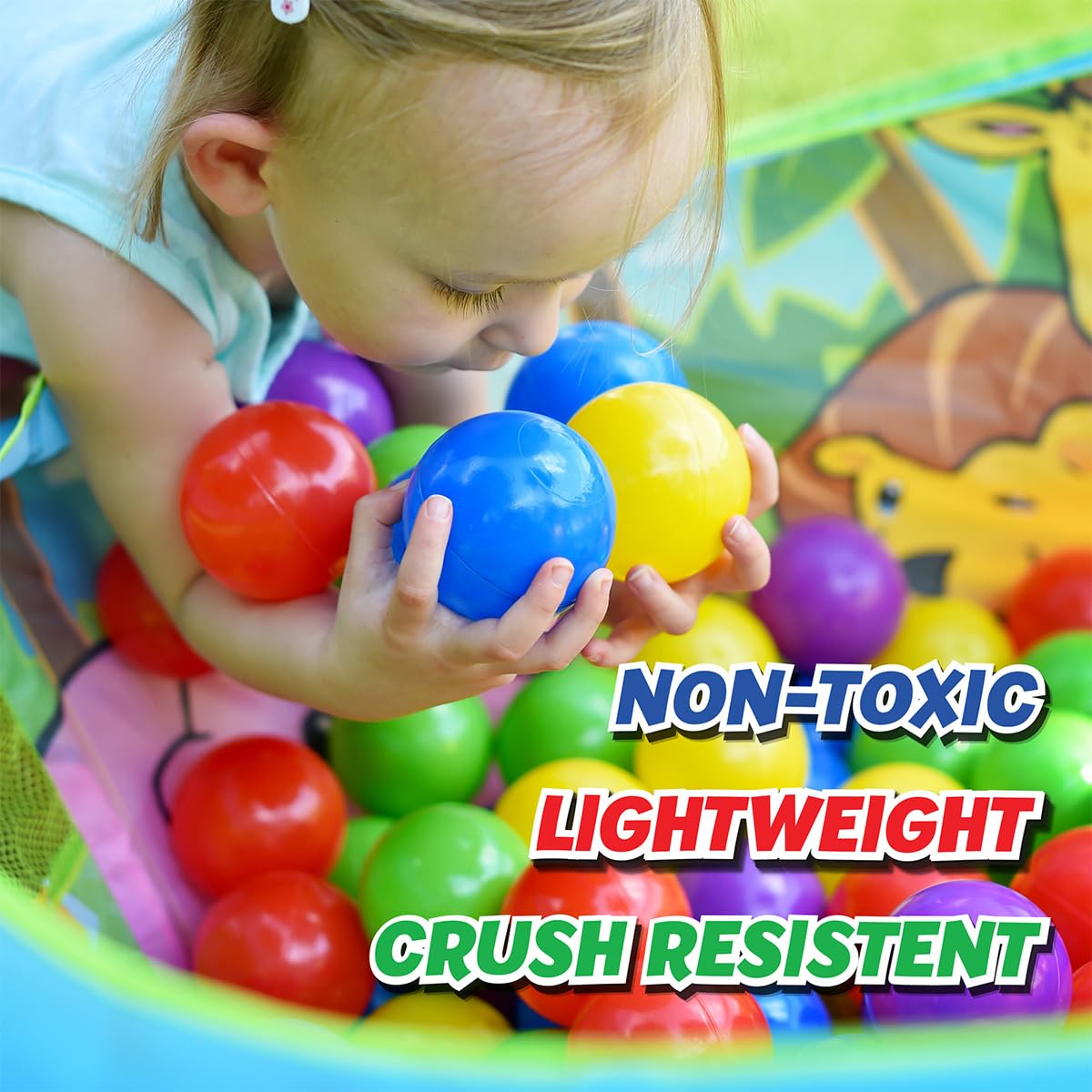 100 Count Multi Colored Play Balls M272546