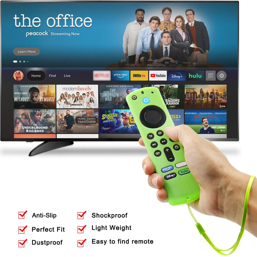 Silicone Remote Covers 3pcs Glow Green Blue Red A376001