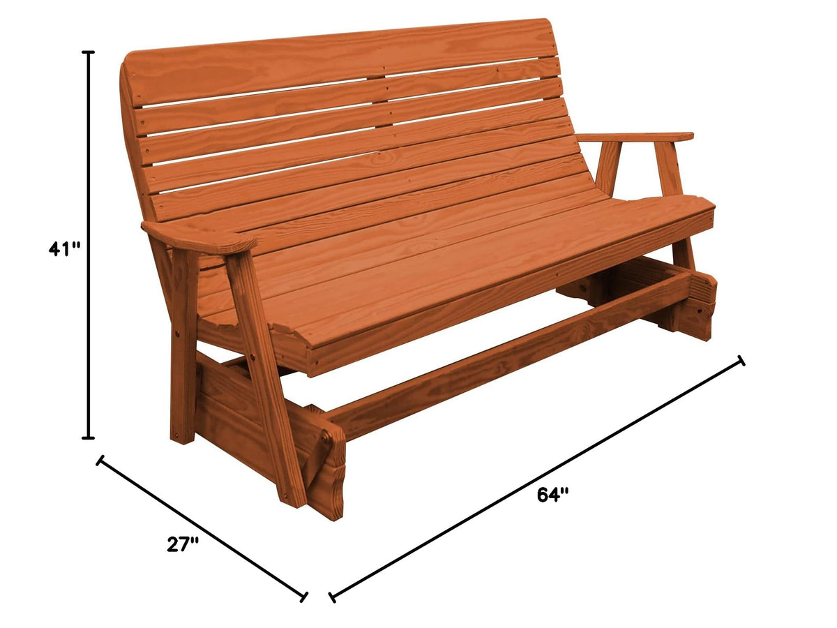Pressure Treated Pine Highback Glider R968125
